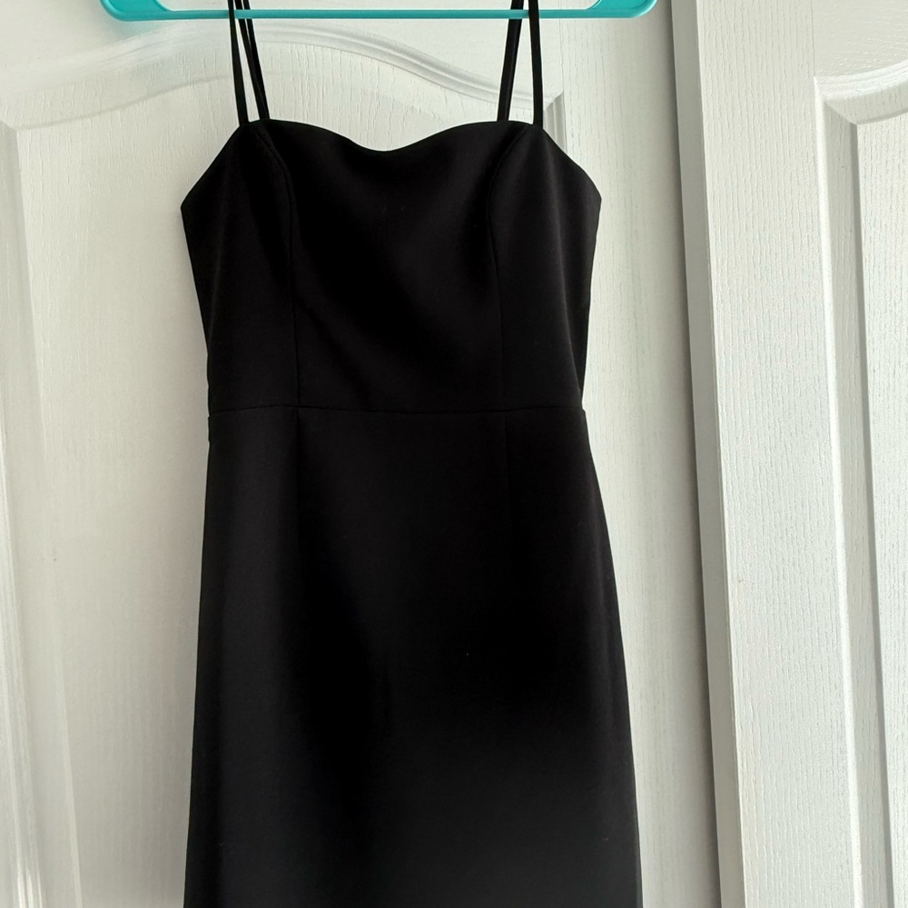 French Connection Black Strapless Dress